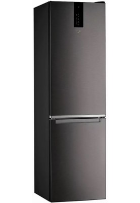Whirlpool Холодильник з нижн. мороз., 201x59.5х66.3, холод.відд.-251л, мороз.відд.-97л, 2дв., А+++, NF, інв., дисплей, зона нульова, чорний