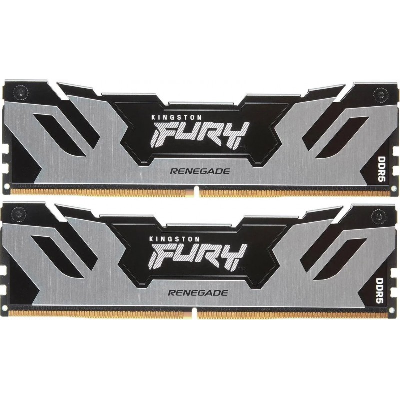 Kingston Пам'ять ПК DDR5 32GB KIT (16GBx2) 6800 FURY Renegade XMP Срібний