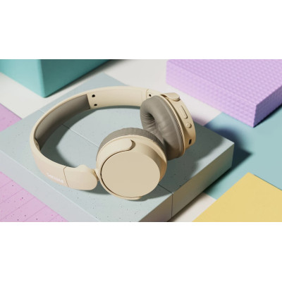 Philips Навушники On-ear TAH3209 BT 5.3, Wireless, Mic, Бежевий