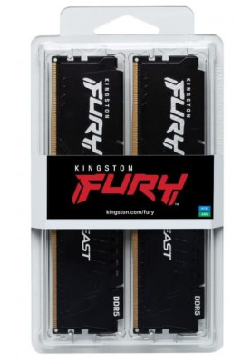 Kingston Пам'ять ПК Kingston DDR5 16GB KIT (8GBx2) 5600 FURY Beast Black EXPO