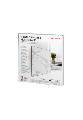 ARDESTO HCP-395[Керамічна електронагрівальна панель HCP-395BG-ECO, 395 Вт, 8 м2, 60 х 60 см, IP54, бежевий]