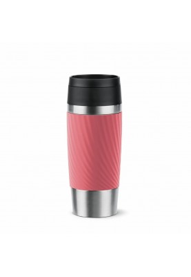 Tefal Термочашка Travel Mug Classic Twist, 0.36л, нержавіюча сталь, кораловий