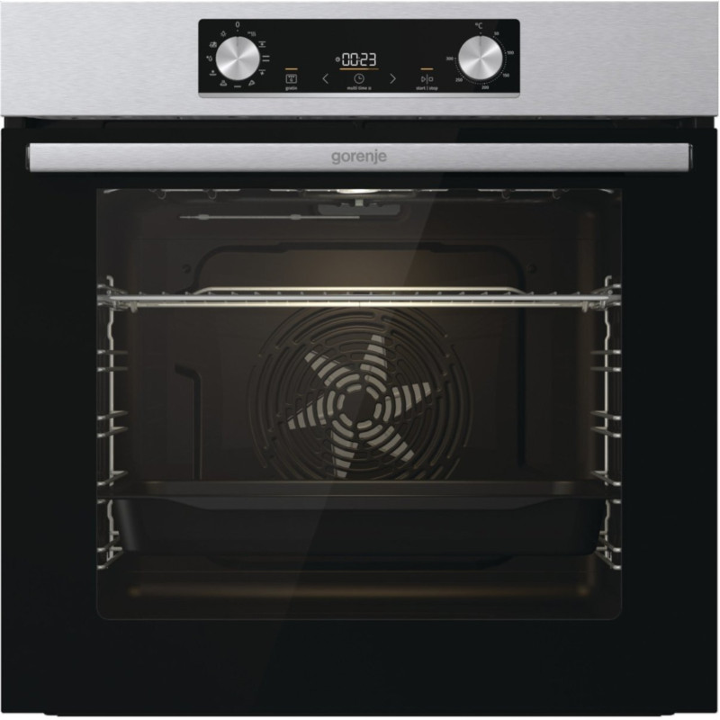 Gorenje Комплект духовка електрична BO6735E02X + поверхня газова G642ABX), 743551, нерж