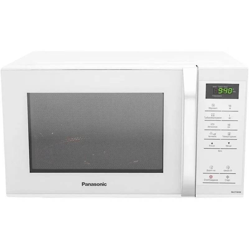 Panasonic Мікрохвильова піч, 25л, 800Вт, дисплей, відкрю ручкою, білий