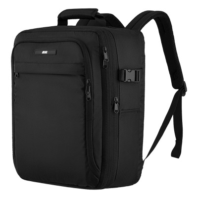 2E Рюкзак дорожній 2Е Trek, Cabin size, поліестр, EXP, 17/23л, з відсіком для ноутбука 16", чорний