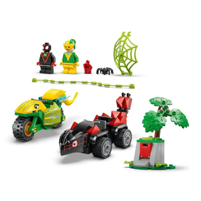 LEGO Конструктор LEGO Spidey Перегони на електромобілях з динозаврами