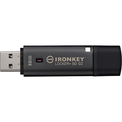 Kingston Накопичувач Kingston 32GB USB 3.2 Type-A Gen1 IronKey Locker+ 50 G2