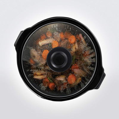 Russell Hobbs Повільноварка Compact Home, 145Вт, чаша-2л, механічне керування, знімна кришка, нерж. сталь, сірий Russell Hobbs Повільноварка Compact Home, 145Вт, чаша-2л, механічне керування, знімна кришка, нерж. сталь, сірий