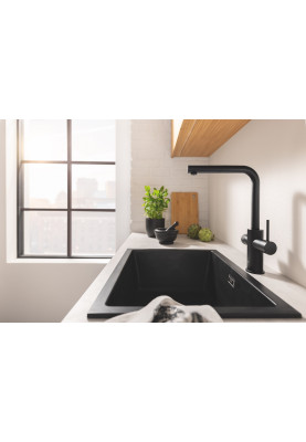 Grohe Комплект змішувача для кухні з висувним виливом Blue Pure Minta з фільтром зворотного осмосу Ecosoft P’URE AQUACALCIUM Mint (MO67530590KF)