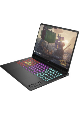 HP Ноутбук OMEN 14-fb0014ua 14" 2.8K OLED, Intel U7-155H, 16GB, F1024GB, NVD4060-8, DOS, чорний
