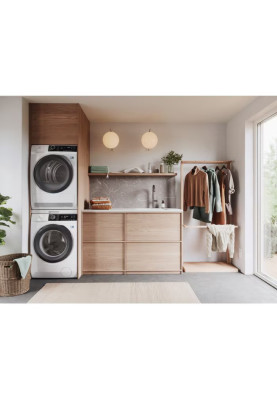 Electrolux Комплект монтажний для з'єднання пральної машини з сушильною машиною, висувна полиця, білий