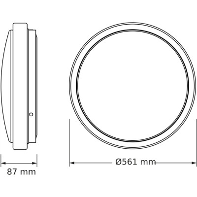 Osram Світильник накладний CEILING SKYNE 600мм Round 72Вт 4000K Osram Світильник накладний CEILING SKYNE 600мм Round 72Вт 4000K
