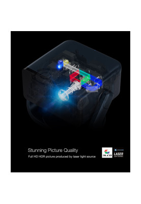Epson Проектор EF-22B FHD, 1000 lm, LASER, 1, Google TV, black