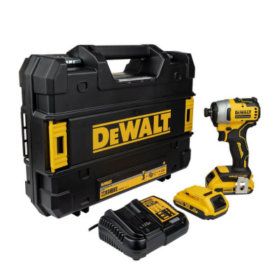 DeWALT Шурупокрут ударний акумуляторний 18V XR Li-Ion безщітковий 190Нм 2800об.х кейс 0.96кг