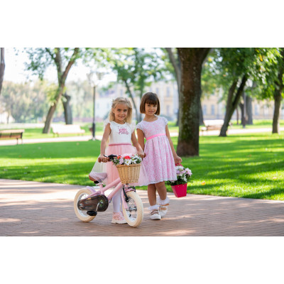 Miqilong Дитячий велосипед RM 12" рожевий