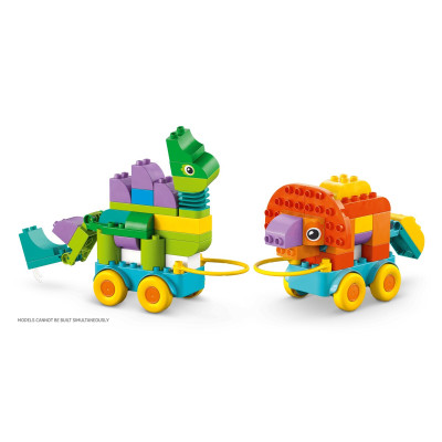 LEGO Конструктор LEGO DUPLO Town Динозаври на колесах 3в1 LEGO Конструктор LEGO DUPLO Town Динозаври на колесах 3в1