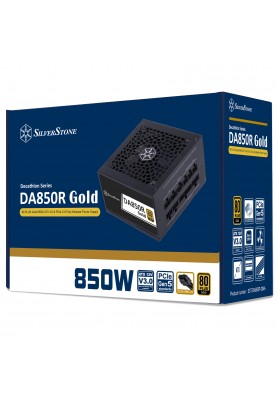 SilverStone Блок живлення Decathlon (850W), >89%, 80+ Gold, Fully Modular