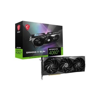 MSI Відеокарта GeForce RTX 4060 Ti 8GB GDDR6 GAMING X SLIM