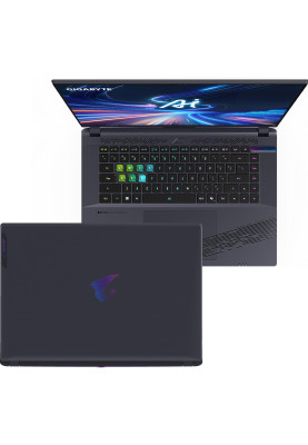 Gigabyte Ноутбук AORUS 16X 16.0 QHD 165Hz, Intel i7-13650HX, 16GB, F1TB, NVD4070-8, W11, чорний