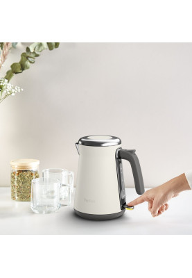 Tefal Електрочайник Collection 1.68л, Strix, нерж. сталь, бежевий