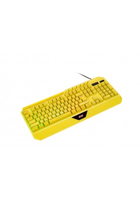 2E Gaming Клавіатура мембранна KG315 110key, USB-A, EN/UA, RGB, жовтий