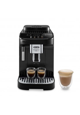 Delonghi Кавомашина Magnifica Evo, 1.8л, зерно+мелена, ручний капуч, дисплей, авторецептів -4, чорний