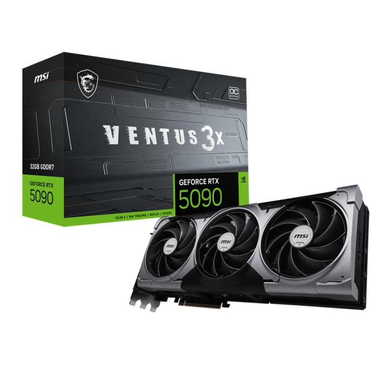 MSI Відеокарта GeForce RTX 5090 32GB GDDR7 VENTUS 3X OC