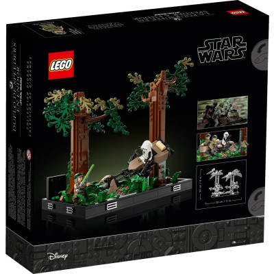 LEGO Конструктор Star Wars Діорама «Погоня на спідері на Ендорі»