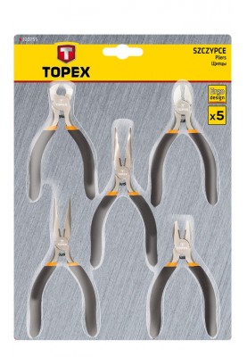 Topex Набір шарнірно-губцевих інструментів, 5шт, прецизійні