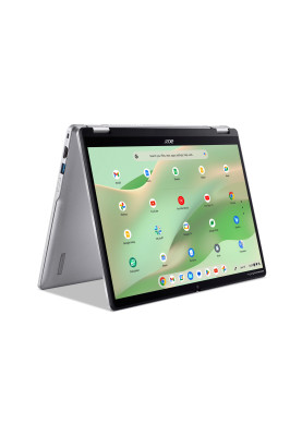 Acer Ноутбук Chromebook Spin CP314-2HN 14" WUXGA IPS Touch, Intel i3-N305, 8GB, F256GB, UMA, ChromeOS, сріблястий
