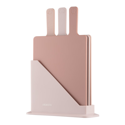 ARDESTO Набір дошок кухонних на підставці Ardesto Fresh, 3шт, 24.1х33х7.9см, пластик