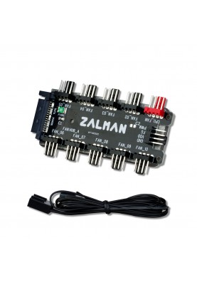 Zalman Контролер PWM ZM-PWM10 FH 10 вентиляторів, 3/4 pin, SATA