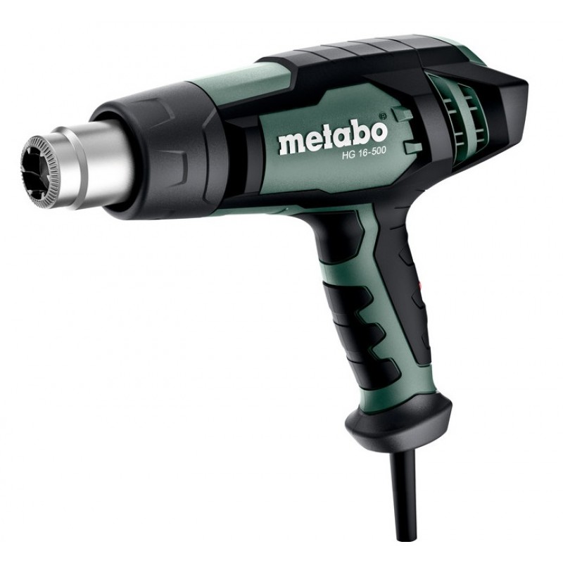 Metabo Фен будівельний HG 16-500, 1600Вт, 300 / 500 градусів, 240/450л/хв, 0.6кг