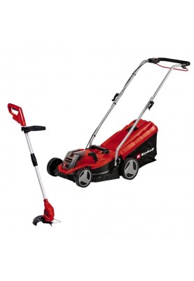 Einhell Газонокосарка+тример акумуляторна GE-CM 18/33 Li Set, PXC 18В, 1х4Аг, 33см, 30л, (3413260+3411123)