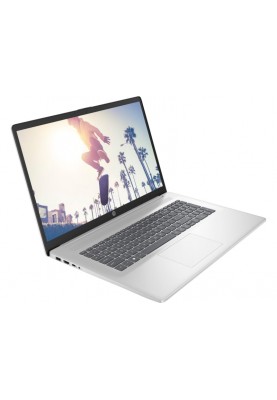 HP Ноутбук 17-cn3016ua 17.3" FHD IPS AG, Intel i5-1335U, 16GB, F512GB, UMA, DOS, сріблястий