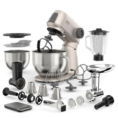 Sencor Кухонная машина Sencor Gordon, 1500Вт, чаша-метал, корпус-метал, насадок-20, метал
