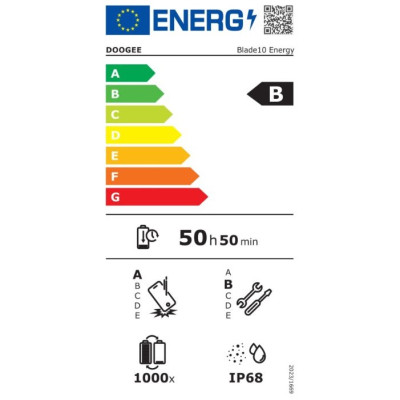 Doogee Смартфон Blade 10 Energy 6.56" 4/128ГБ, 2SIM, 6150мА • рік, червоно-синій