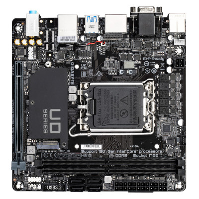 Gigabyte Материнська плата H610I s1700 H610 2xDDR5 M.2 HDMI D-Sub ATX Gigabyte Материнська плата H610I s1700 H610 2xDDR5 M.2 HDMI D-Sub ATX
