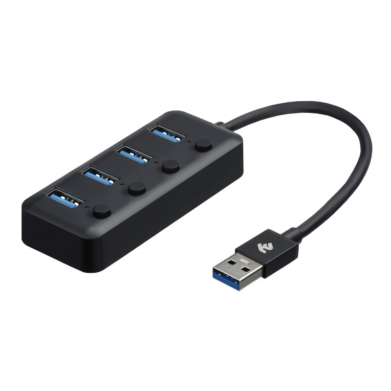 2E USB-A to 4*USB3.0, Hub with switch, 0.25 м