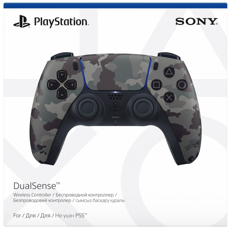 PlayStation Геймпад 5 Dualsense BT, Grey Cammo