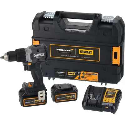DeWALT Шурупокрут-дриль ударний аккумуляторний DeWALT McLaren F1 TEAM LIMITED EDITION 18В 2х5А·рік 90Нм 0-450·0-1650об/хв кейс ЗП 1.34кг