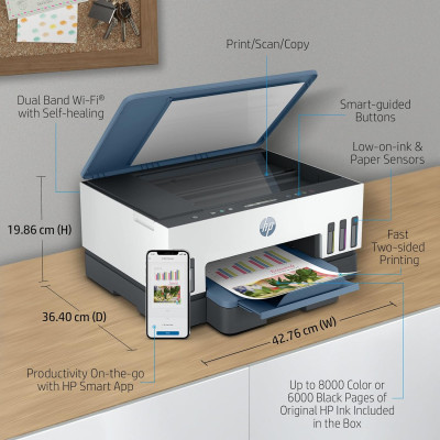 HP Багатофункціональне пристрій A4 Smart Tank 725 з Wi-Fi