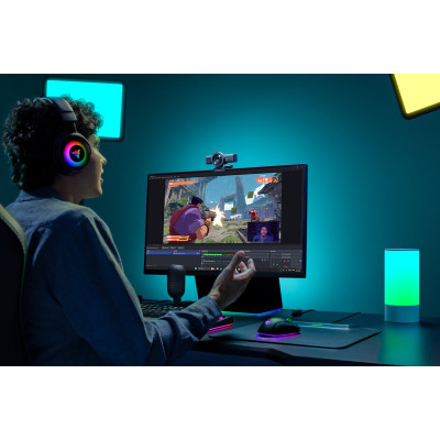 Razer Вебкамера Razer Kiyo V2 X, FullHD, 60fps, auto focus, чорний Razer Вебкамера Razer Kiyo V2 X, FullHD, 60fps, auto focus, чорний
