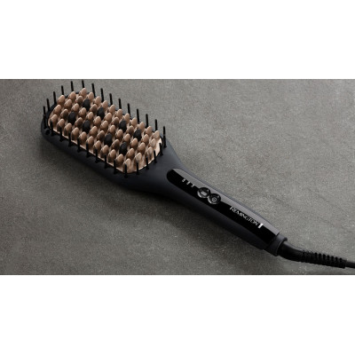 Remington Щітка-випрямляч Straight Brush, 62Вт, темп.режимів-3, 150-230С, іонізація, кераміка, сірий