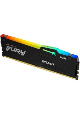 Kingston Пам'ять ПК Kingston DDR5 16GB 5200 Beast Black RGB KF552C40BBA-16