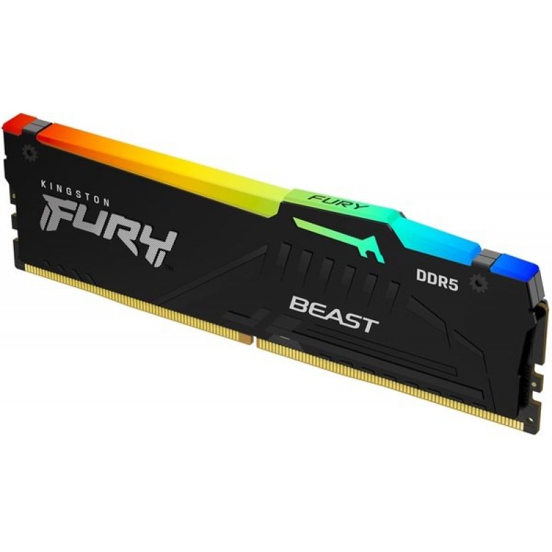 Kingston Пам'ять ПК Kingston DDR5 16GB 5200 Beast Black RGB KF552C40BBA-16