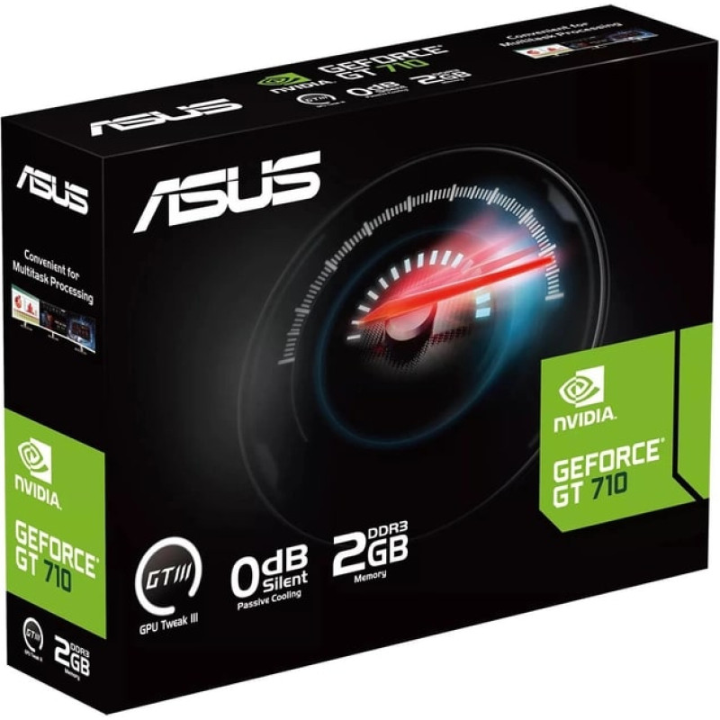 ASUS Вiдеокарта GeForce GT710 2GB GDDR3 silent GT710-SL-2GD3-BRK-EVO