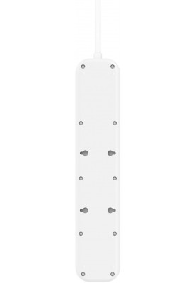 Belkin Подовжувач-фільтр мережевий 4хТип F, 3x1.5мм кв, 16А, USB-A/USB-C 18Вт, з захистом від перенапруги, 2м, білий