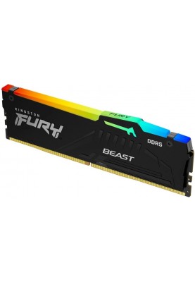 Kingston Пам'ять ПК DDR5 8GB 5200 FURY Beast RGB EXPO