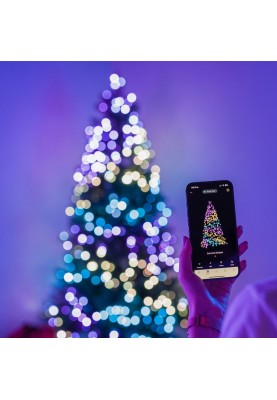 Twinkly Гірлянда Smart LED Twinkly tree Strings RGB 500 налаштована на 2.1м ялинці